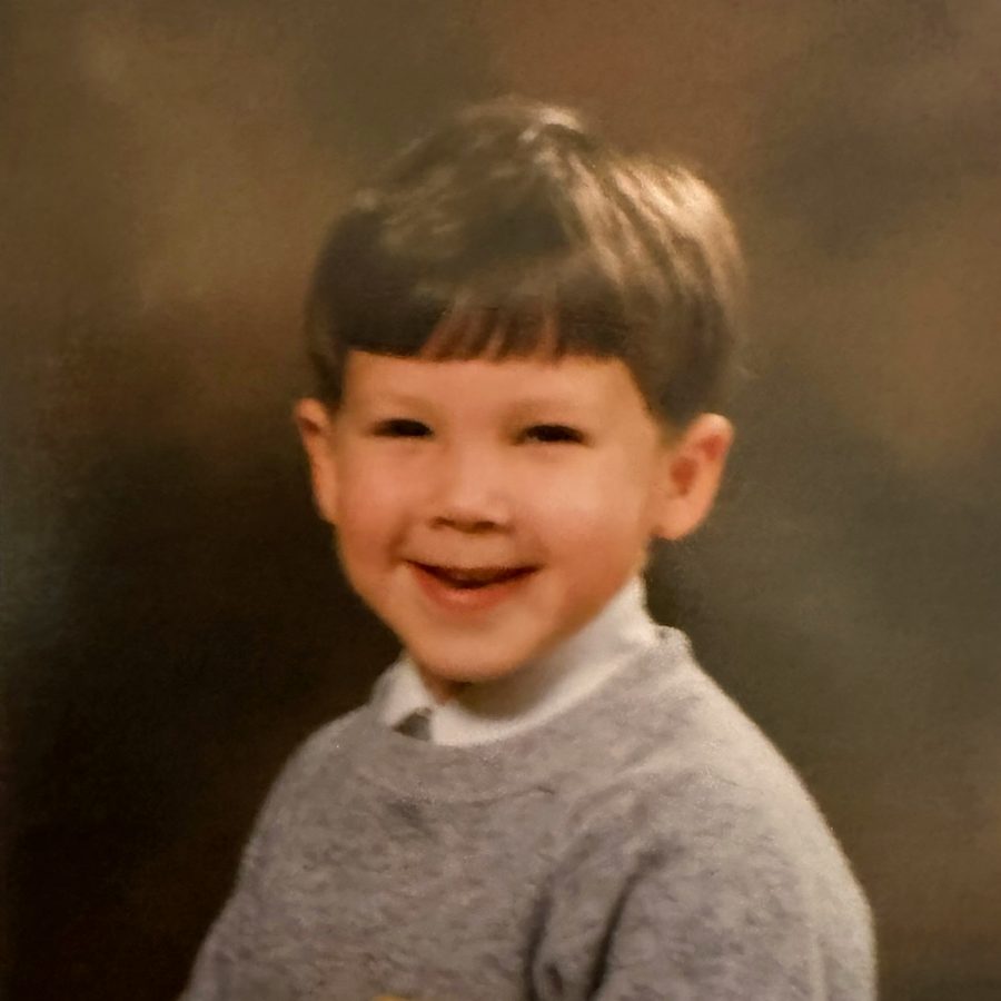 Stuart as a young boy in his school photo
